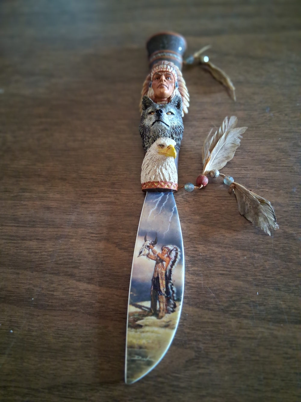 Russ Docken decorative knife  " The Spirit Hunter"